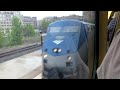 vre train ride from washington dc union station to franconia springfield station.