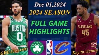 Boston Celtics vs Cleveland Cavaliers  Full Game 1st-Qtr Dec 1,2024 | NBA TODAY | NBA Highlights