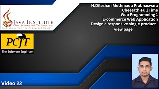 Web Programming 1| Task 22| eShop | 1st year | Java Institute | Dileshan
