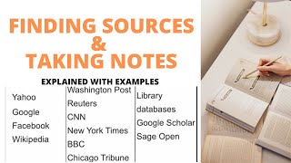 How to Find Sources and Take Notes | How to Use JSTOR | Academic Writing
