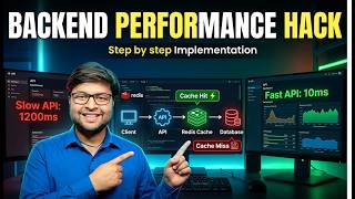 🔥 Make APIs 100x Faster with Redis | Cache Hit vs Cache Miss | Step by Step Implementation [Hindi]