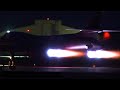 Two thunderous B-1 Lancer night launches - RAF Fairford