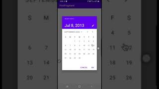 Android MaterialDatePicker (demo)