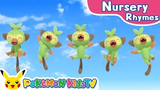 Five Little Monkeys | Nursery Rhyme | Kids Song | Pokémon Kids TV