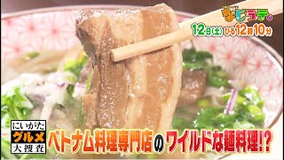 なじラテ。11月12日（土）ひる12時10分「にいがたグルメ大捜査」ベトナム定番麺料理に角煮がドーン！ワイルドなフォー