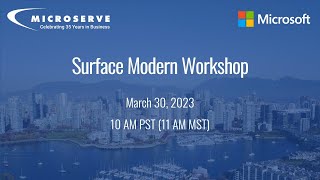 Microsoft Surface Modern Workshop