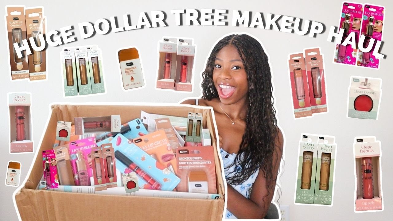 Huge Dollar Tree Makeup Try On Haul High End Dupes Youtube