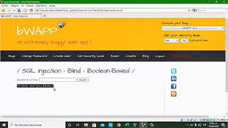 ATAQUE BWAPP SQL INJECTION BLIND BOOLEAN BASED