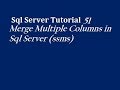 Merge Multiple Columns in Sql Server (ssms)