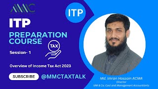 B-1: ITP Preparation Class II Session-1 II আইটিপি II Income Tax Act 2023 II Md. Imran Hossain ACMA