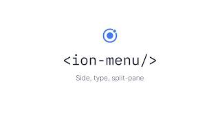 Ionic Components: Menu