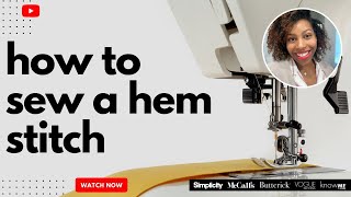 How to Sew a Hem Stitch with Brittany J Jones