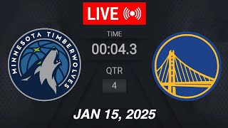 NBA LIVE! Golden State Warriors vs Minnesota Timberwolves | January 15, 2025 | 2025 NBA Season Live