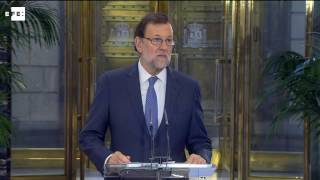 Mariano Rajoy dice que España necesita un "Gobierno sólido y estable"