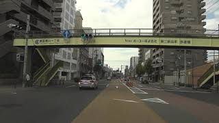 Timelapse×16【名古屋市営バスを追い越し!】地元の人も怖がる!?名古屋の「魔の道路」!?名古屋市営バス 基幹2号バスレーンを極力走行 竹越バス停（千種区）から名古屋城前交差点（中区）まで走行