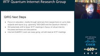 IETF 109: Quantum Internet Research Group