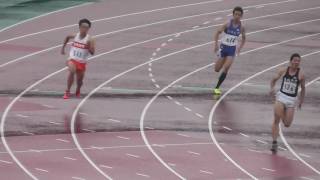 女子２００ｍ予選３組　菅凌也