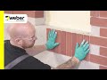 How to apply weberwall brick externally