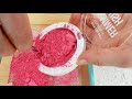 pink vs white mixing makeup eyeshadow into slime asmr 300 satisfying slime video