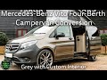 [4K] Mercedes-Benz Vito Four-Berth Campervan Conversion registered July 2017 (17) finished in Grey