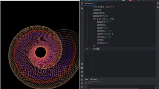 Creating Mesmerizing Turtle Graphics with Python Turtle ASMR - No Talking