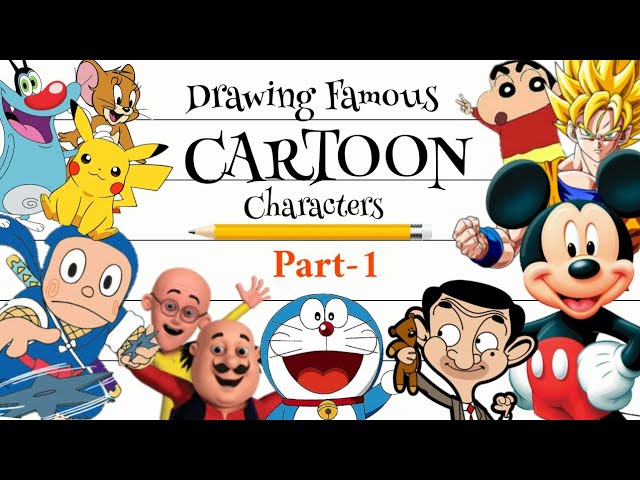 How To Draw Famous Cartoon Characters Step By Step Easy Infoupdate Org