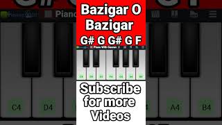 Bazigar O Bazigar mobile  Piano Tutorial Easy #Piano #Like #Shorts