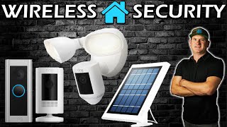 Ring Wireless Security - Doorbell Pro, Floodlight Wired Pro, Stick Up Cam, Solar Panel