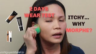 I tested the Morphe Fluidity for 2 days with 2 different Primer. What happened?