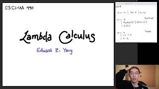 PL Class: Lambda calculus (Part 1)