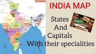 #India# states and capitals,speciality of each state #sleepy dreamz classes