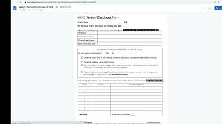 Senior Checklist Pulse