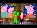 JJ and Mikey found PEPPA PIG in Minecraft Challenge Maizen Security House