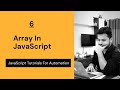Arrays in JavaScript | Different Method Of Array | Push Pop Shift Unshift Splice With Example