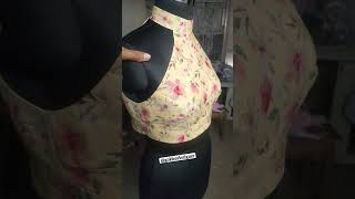 Halter neck blouse design | new blouse design  #shorts #shortsyoutube #tailor #sewing #tips #ideas