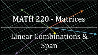 MATH 220 - Linear Combinations and Span