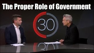 Just what does David Seymour believe is the proper role of government? [V2]