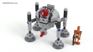 LEGO Star Wars Microfighters Homing Spider Droid review! set 75077