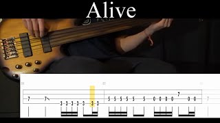 Alive (Pearl Jam) - Bass Cover (With Tabs) by Leo Düzey