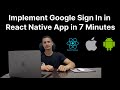 Step-by-Step Guide: Implementing Google Sign-In Using React Native with Firebase | IOS