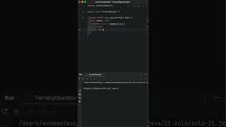 Java Fundamental: Ternary Operator Simplifying Conditional Operations