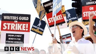 Hollywood writers in deal to end US studio strike - BBC News