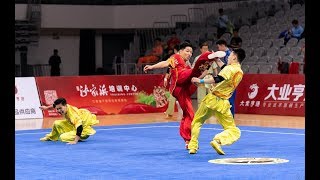 Men's  Three-person Duilian 男子三人对练 第8名 云南队 王胜荣 倪铭凯 张成 9.48分 2019年全国武术套路锦标赛 wushu kungf