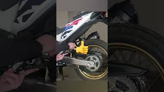 Africa Twin chain tension measurement