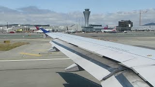 United Airlines A320 Pushback, Taxi \u0026 Takeoff from San Francisco International Airport