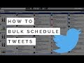 How To Bulk Schedule Tweets With Hootsuite! (SUPER EASY)