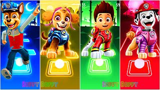 PAW Patrol - Chase 🆚️ Skye 🆚️ Ruder 🆚️ Marshall 🎶 Tiles Hop