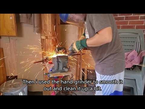Forging a simple spear Forging a simple spear