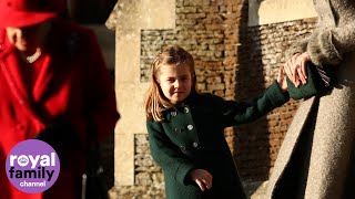 Princess Charlotte Mimics The Duchess of Cambridge by Curtsying to The Queen