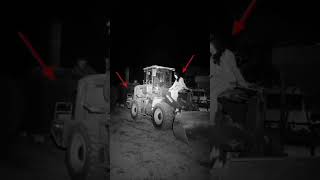 Really Ghost Seen On JCB  Tractor  On the  Way  from  #short #trending #popular #viral #subscribe 👻😱